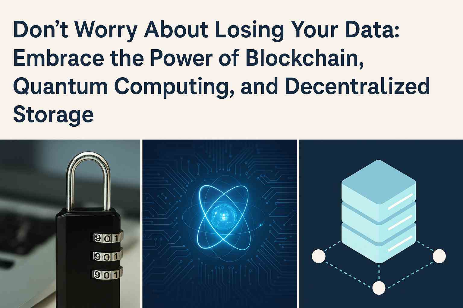 Don’t Worry About Losing Your Data: Embrace the Power of Blockchain, Quantum Computing, and Decentralized Storage
