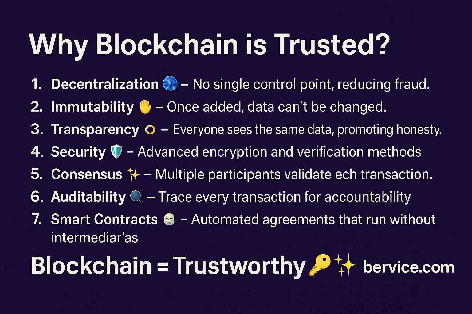 Why Blockchain is Trusted