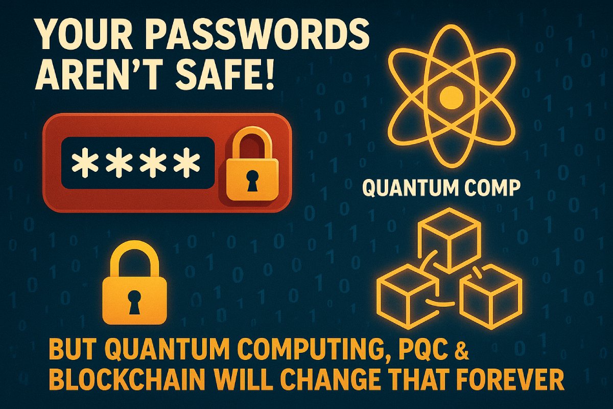 Your Passwords Aren’t Safe! But Quantum Computing, PQC & Blockchain Will Change That Forever