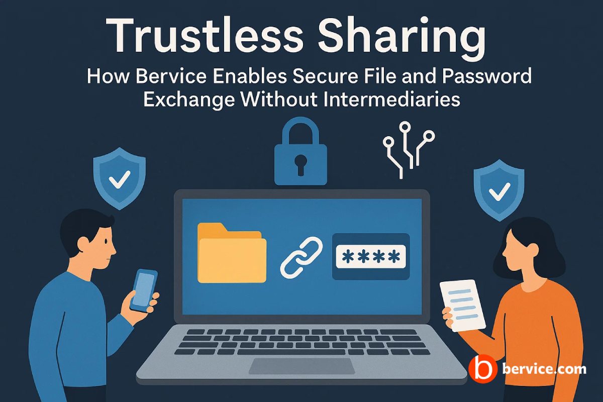 Trustless Sharing: How Bervice Enables Secure File and Password Exchange Without Intermediaries