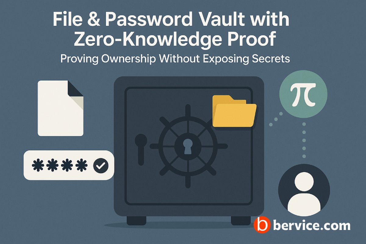File & Password Vault with Zero-Knowledge Proof: Proving Ownership Without Exposing Secrets