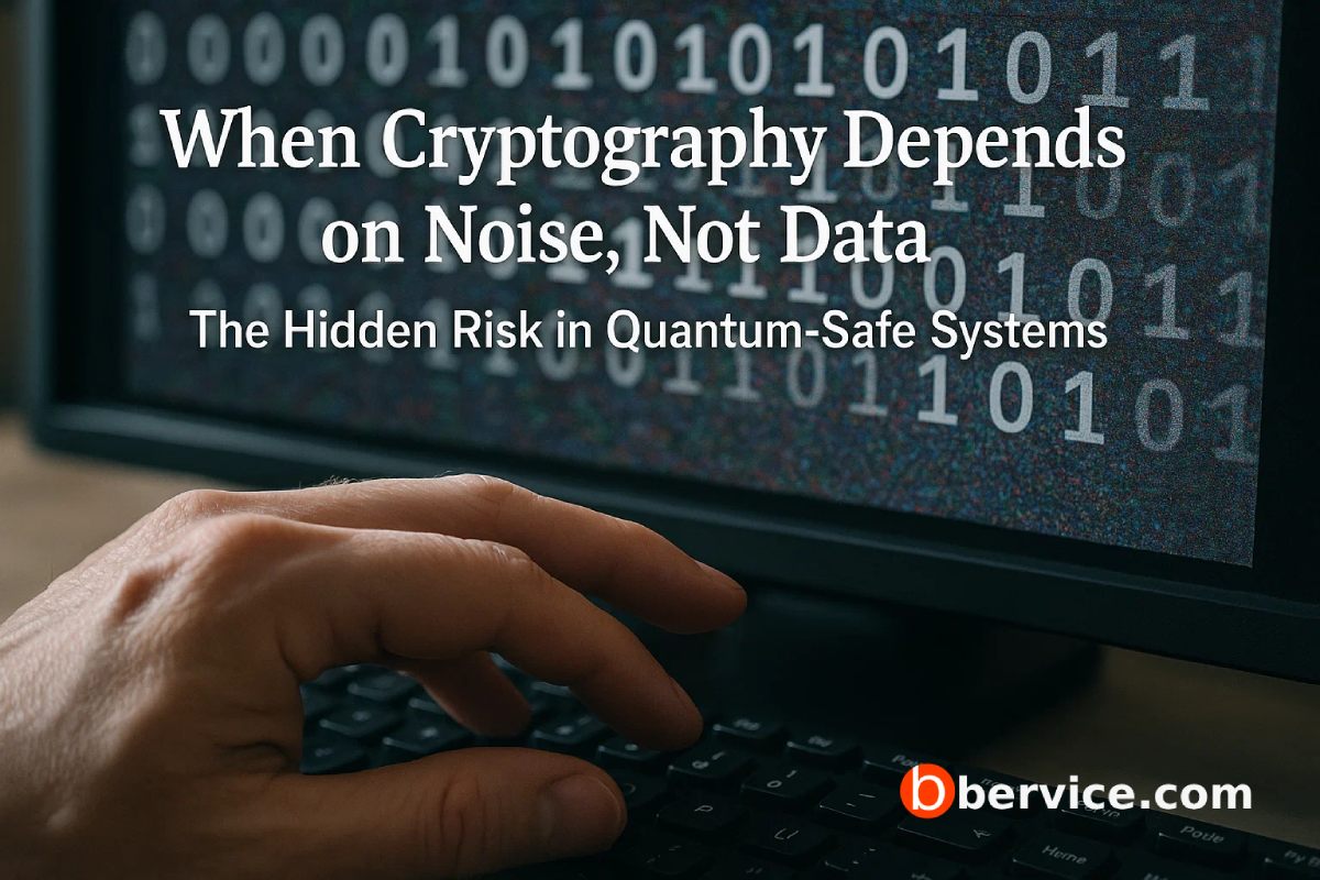 When Cryptography Depends on Noise, Not Data: The Hidden Risk in Quantum-Safe Systems