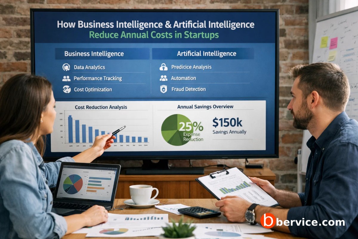 How Business Intelligence and Artificial Intelligence Reduce Annual Costs in Startups