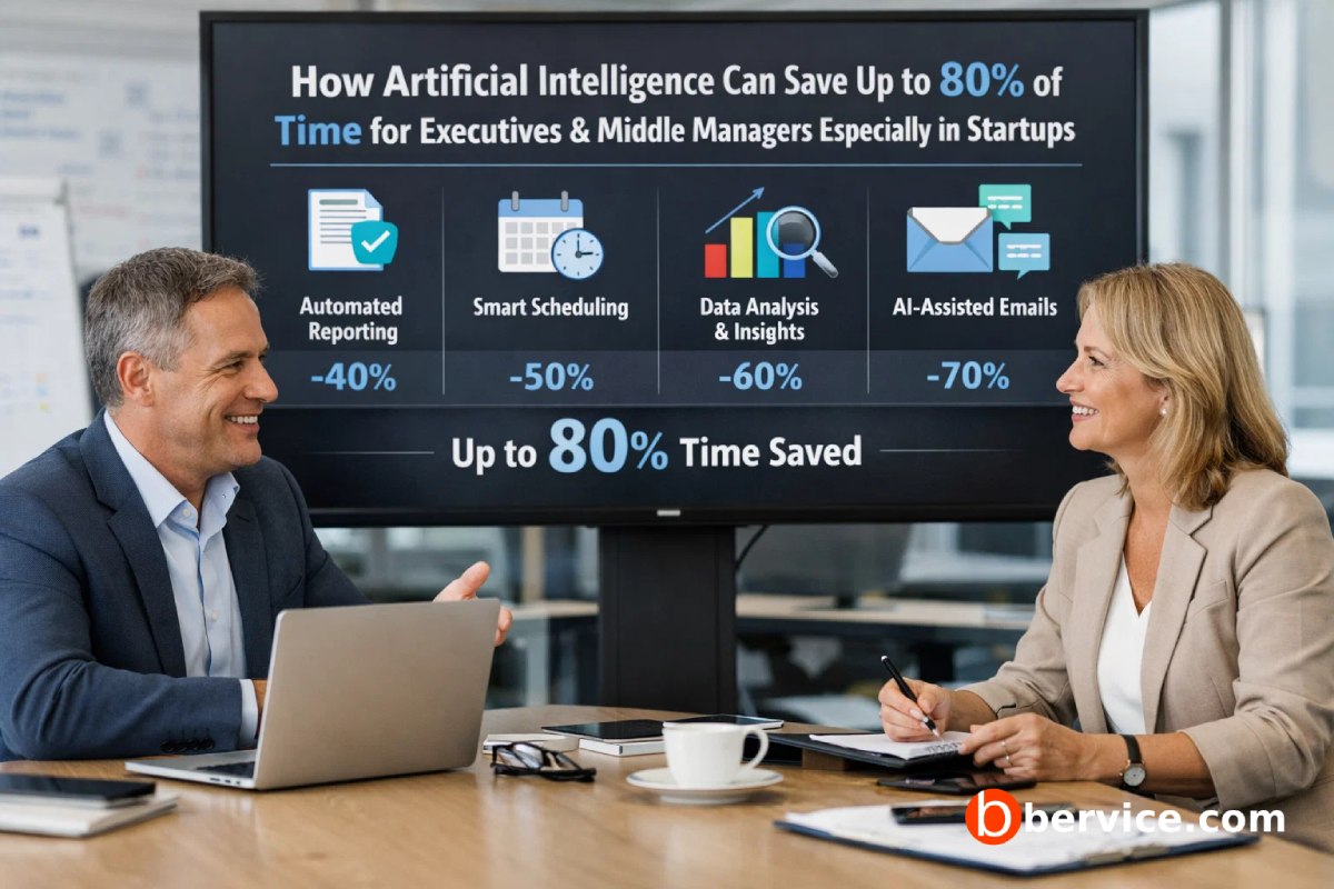 How Artificial Intelligence Can Save Up to 80% of Time for Executives and Middle Managers Especially in Startups