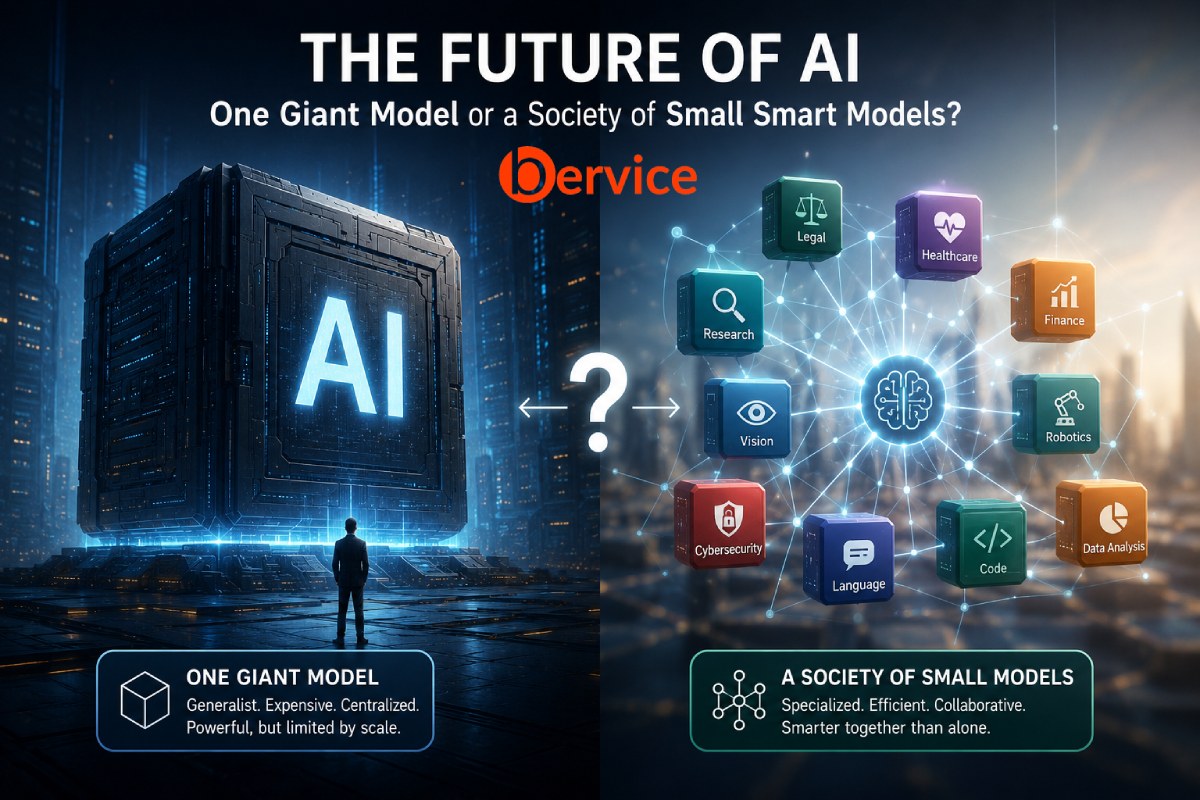 The Next Evolution of Artificial Intelligence: One Giant Model or a Society of Small Smart Models?