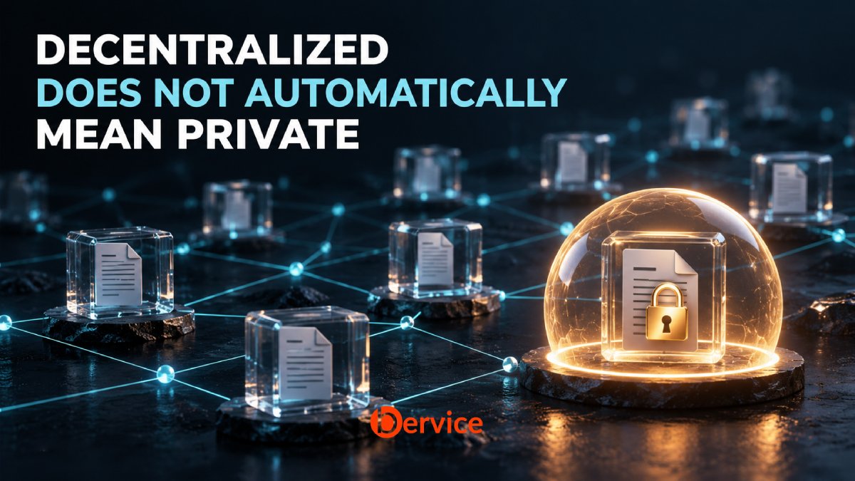 Decentralized Does Not Automatically Mean Private