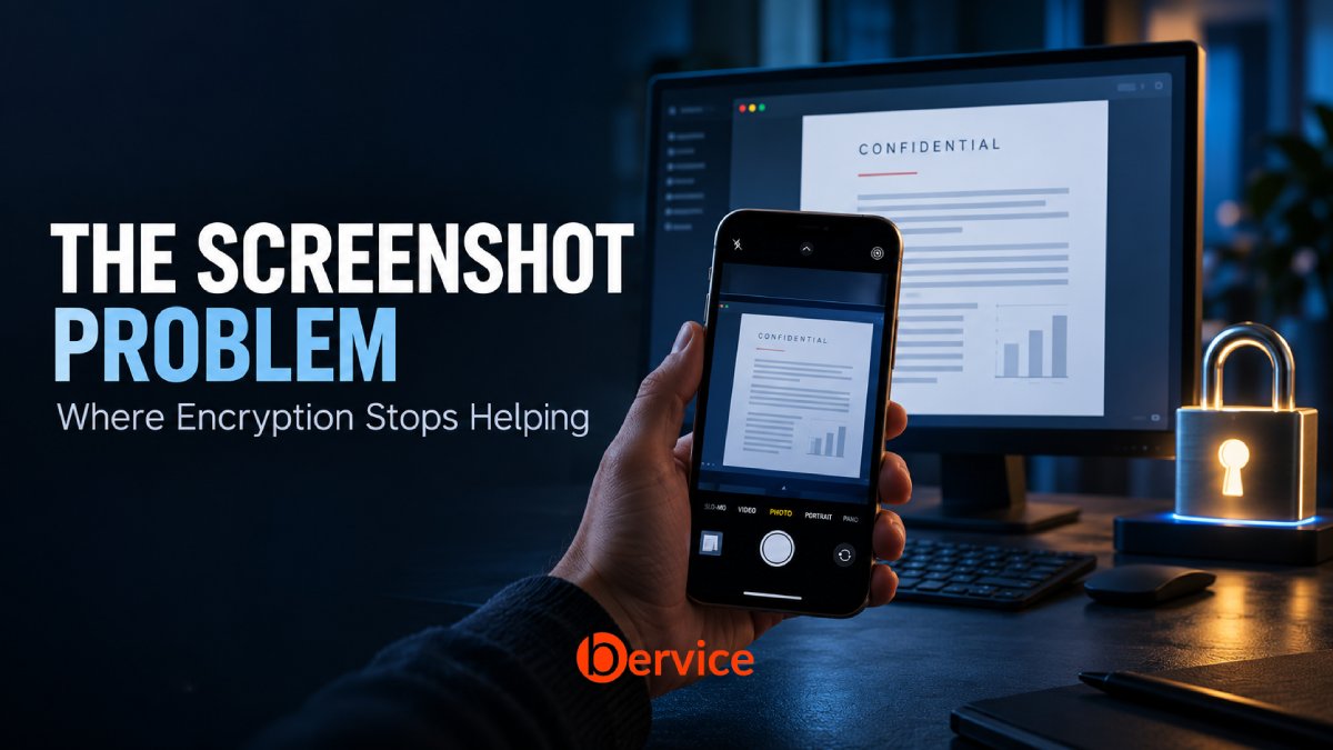 The Screenshot Problem: Where Encryption Stops Helping